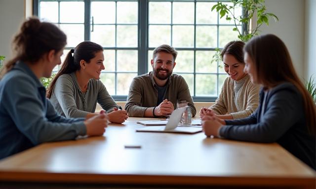 チームミーティングの様子